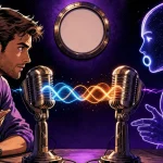 GPT-Live from OpenAI holds a live simultaneous voice conversation with a ChatGPT user in a studio