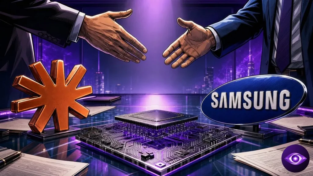 Anthropic Samsung engineers custom AI chip semiconductor collaboration lab scene