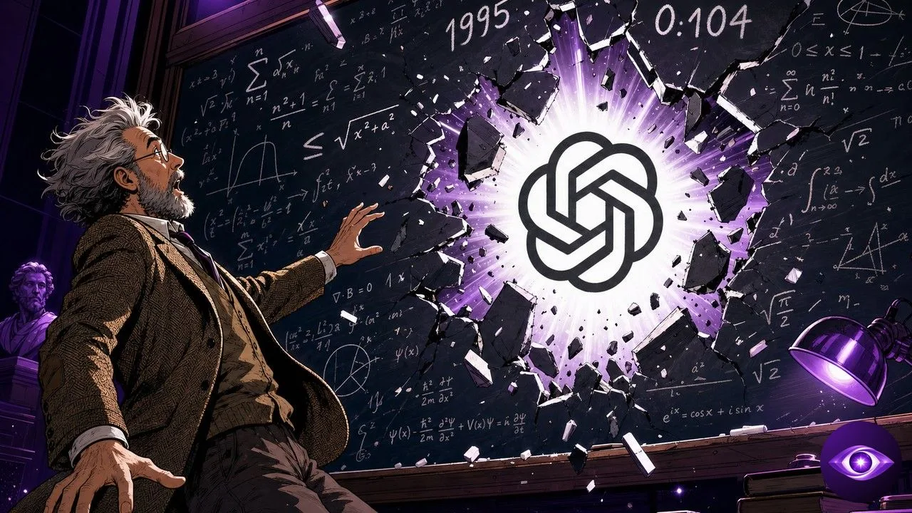 GPT-5.6 Sol fait s'effondrer un tableau d'équations, symbole d'une conjecture statistique réfutée