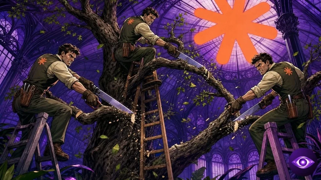 Claude agents as identical gardeners each sawing the branch holding another's ladder
