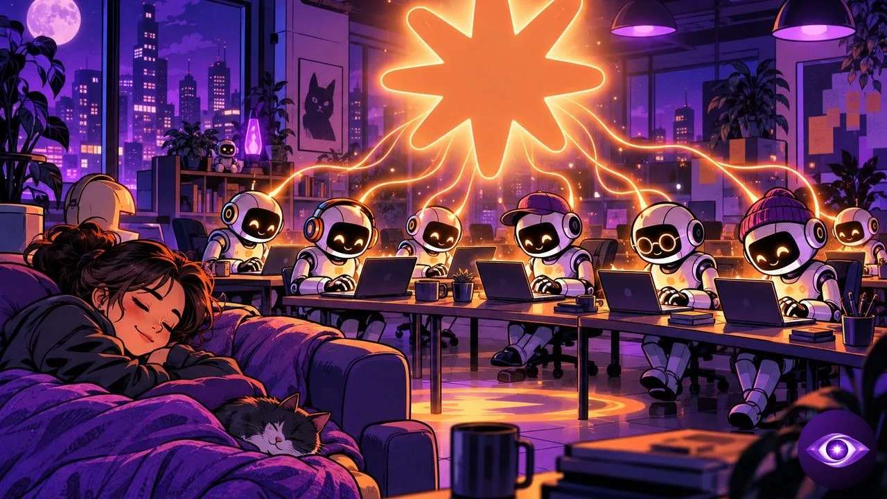 Claude Code Projects dirige des agents développeurs comme un chef d'orchestre de nuit